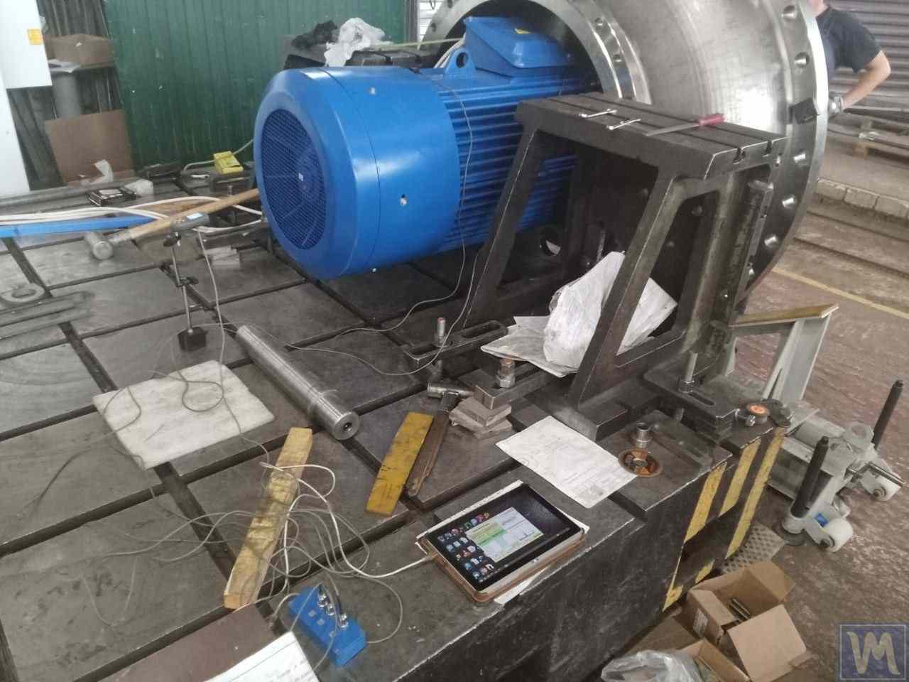 Diagrama mostrando métodos de balanceamento estático vs dinâmico para ventiladores industriais